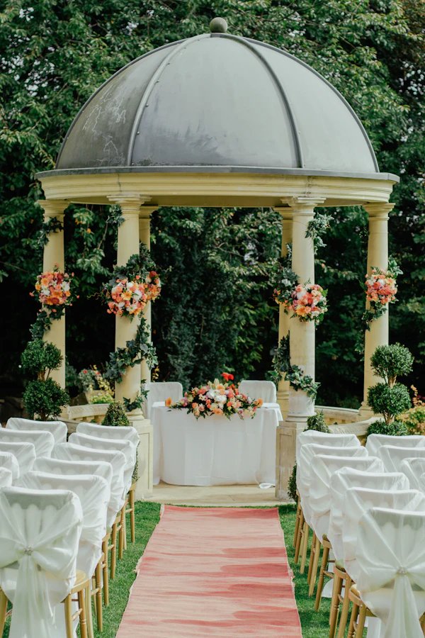 Elegant Buffet Floral Arch